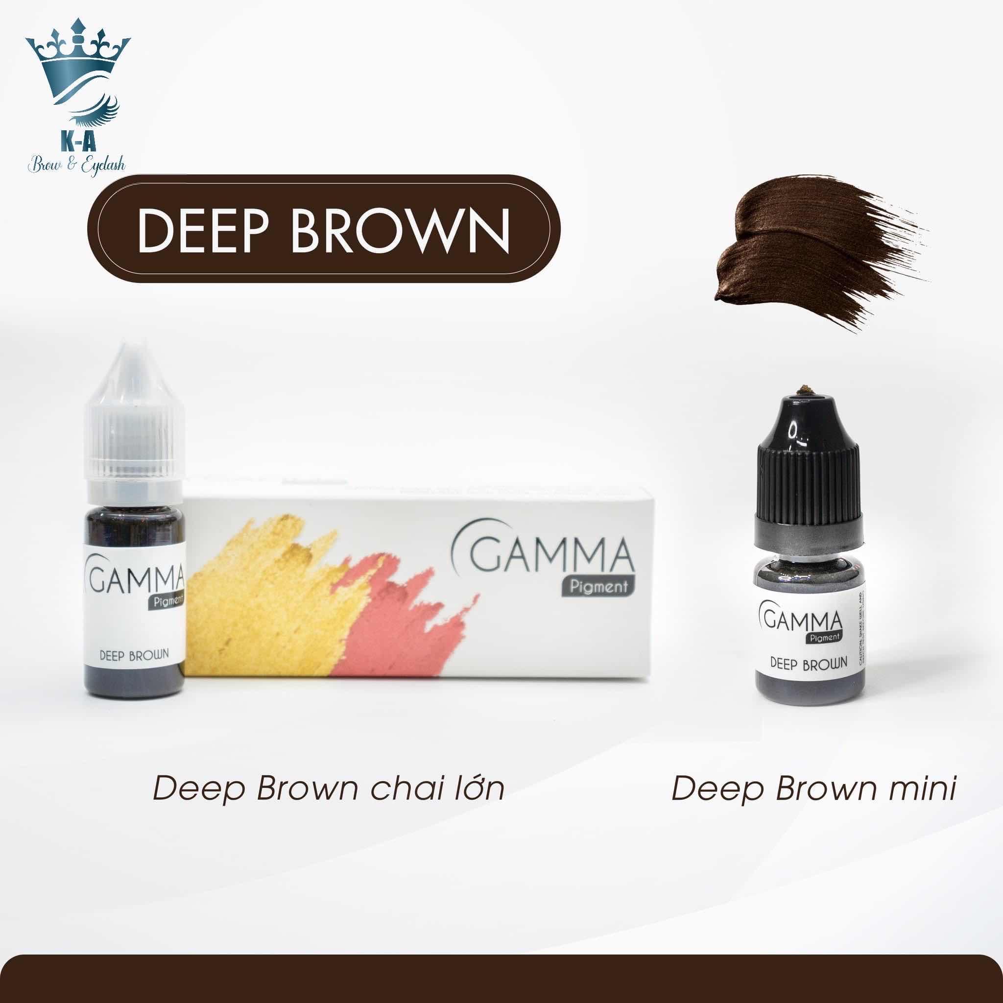 ទឹកថ្នាំ​ចិញ្ចើម​  Gamma Deep-brown