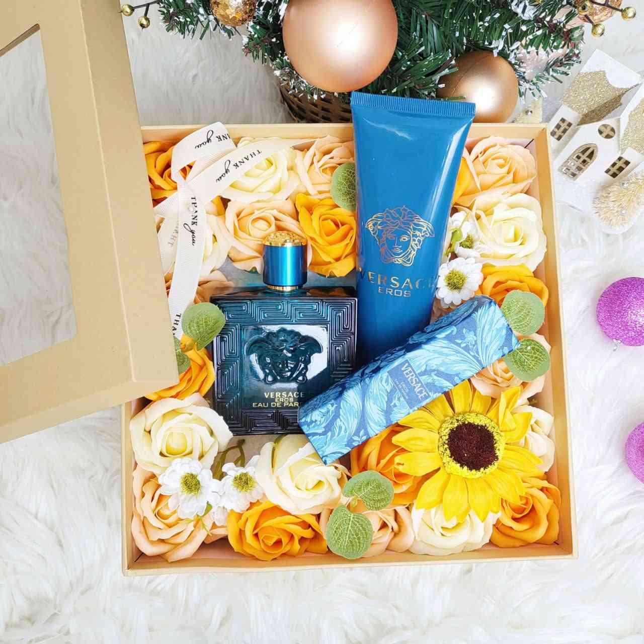 Gift Box Flower soap Square 