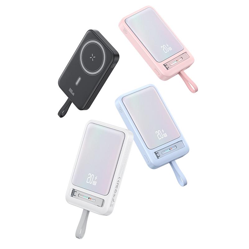 USAMS Magnetic Wireless Power Bank 10000mAh