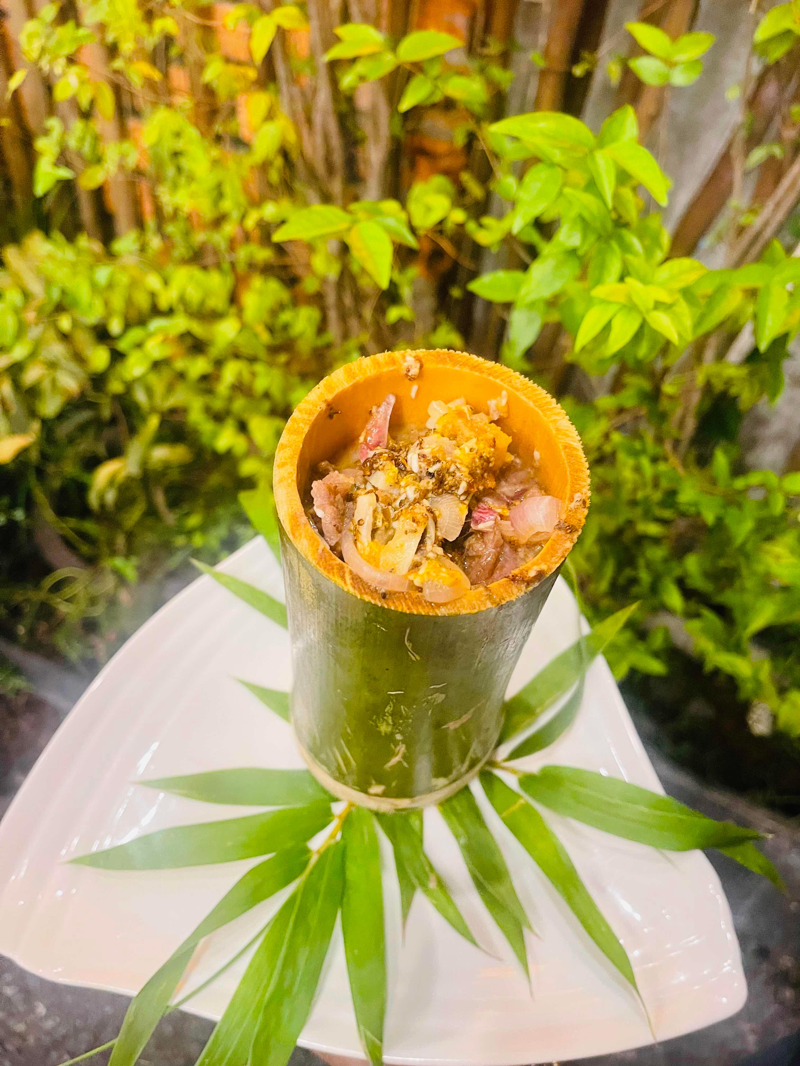 សាច់គោអប់បំពងឬស្សី