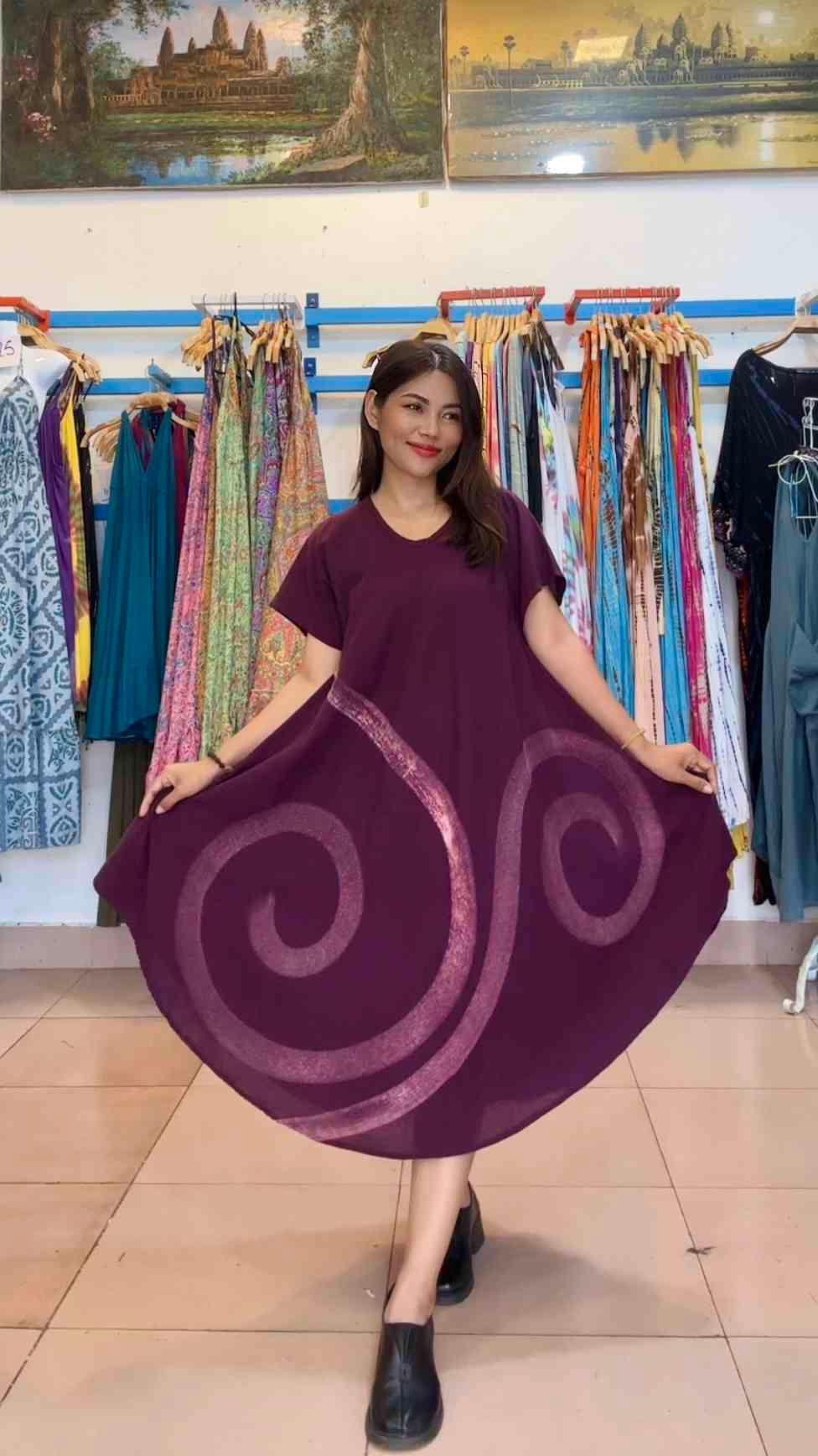 រ៉ូប Printed D