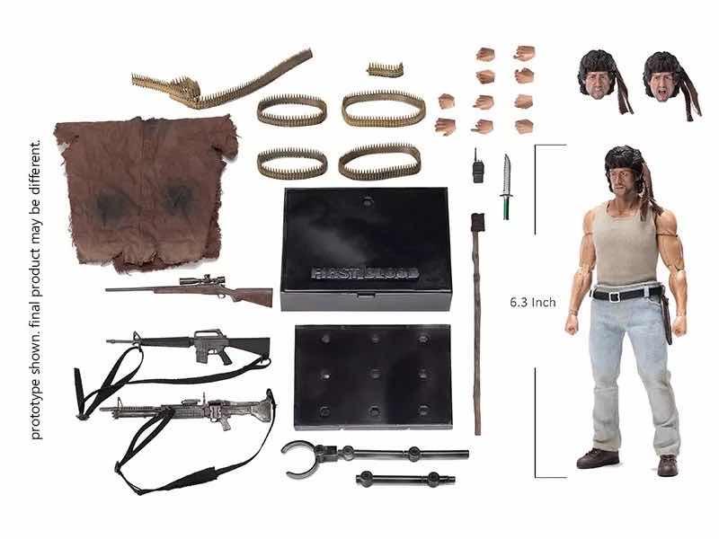 Rambo First Blood Action Figure 1/12 Exquisite Super Series John Rambo 16cm