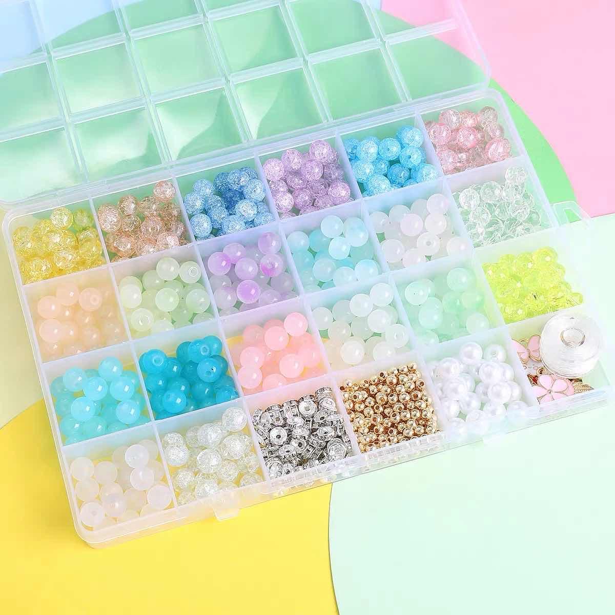 24-grid glass bead set box