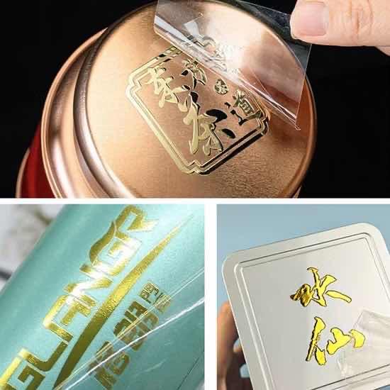 Sticker UV DTF Metallic Gold