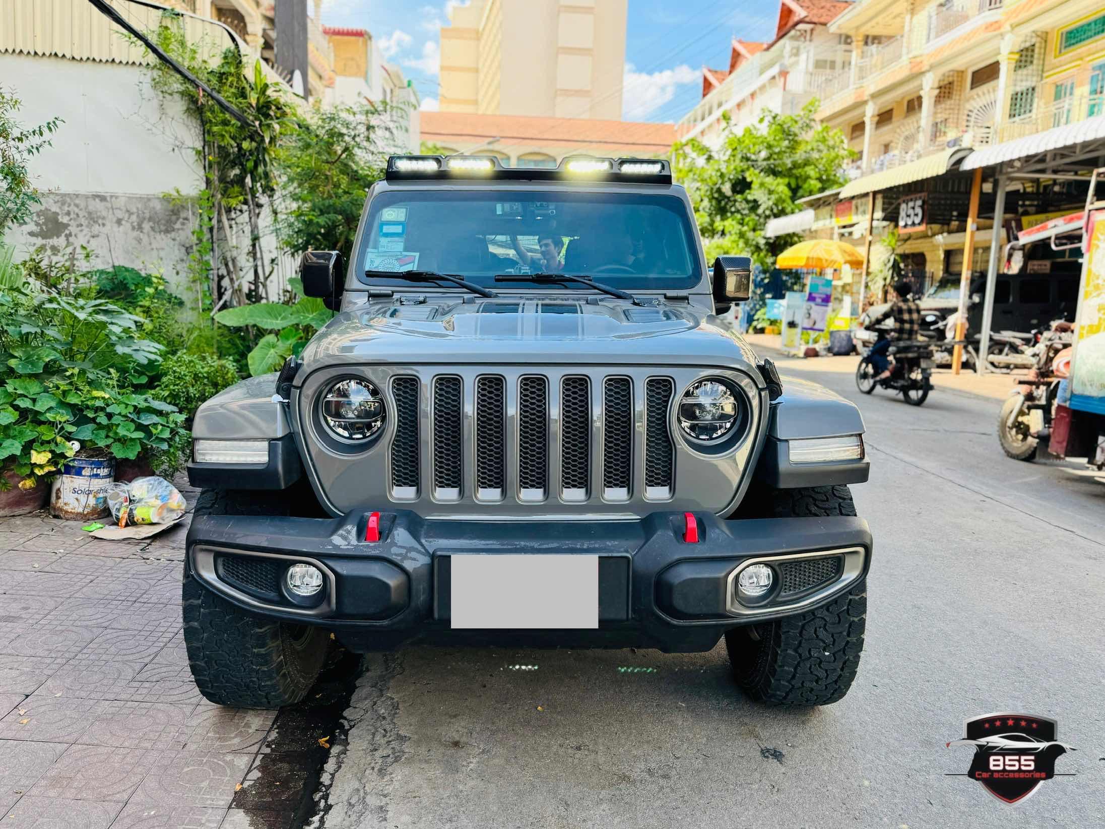Spoiler ភ្លើងមុខ ភ្លើង 4 សំរាប់ Jeep 2018+