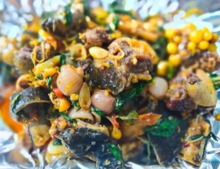 ឆាកែងកន្ធាយ Stir-Fried Black Soft-Shelled Turtle heels