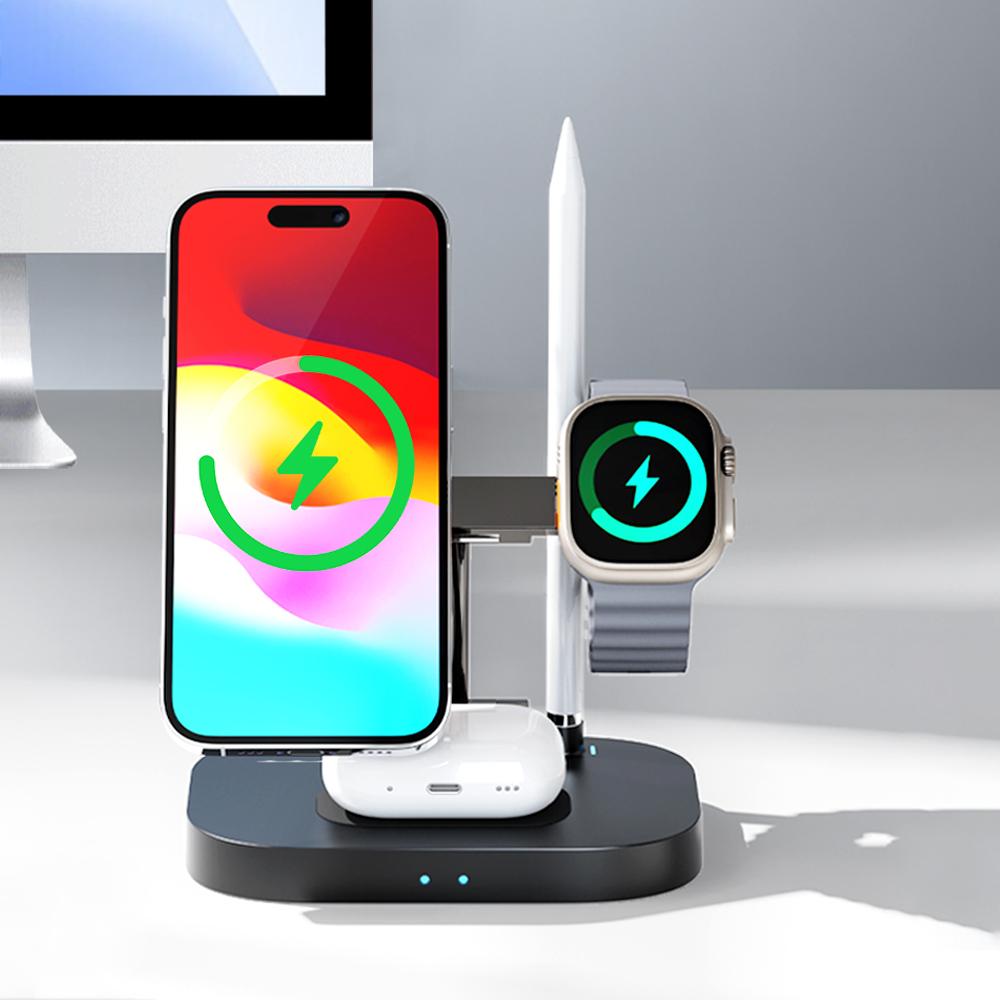ROCK 4 IN 1 Foldable Wireless Charger Stand