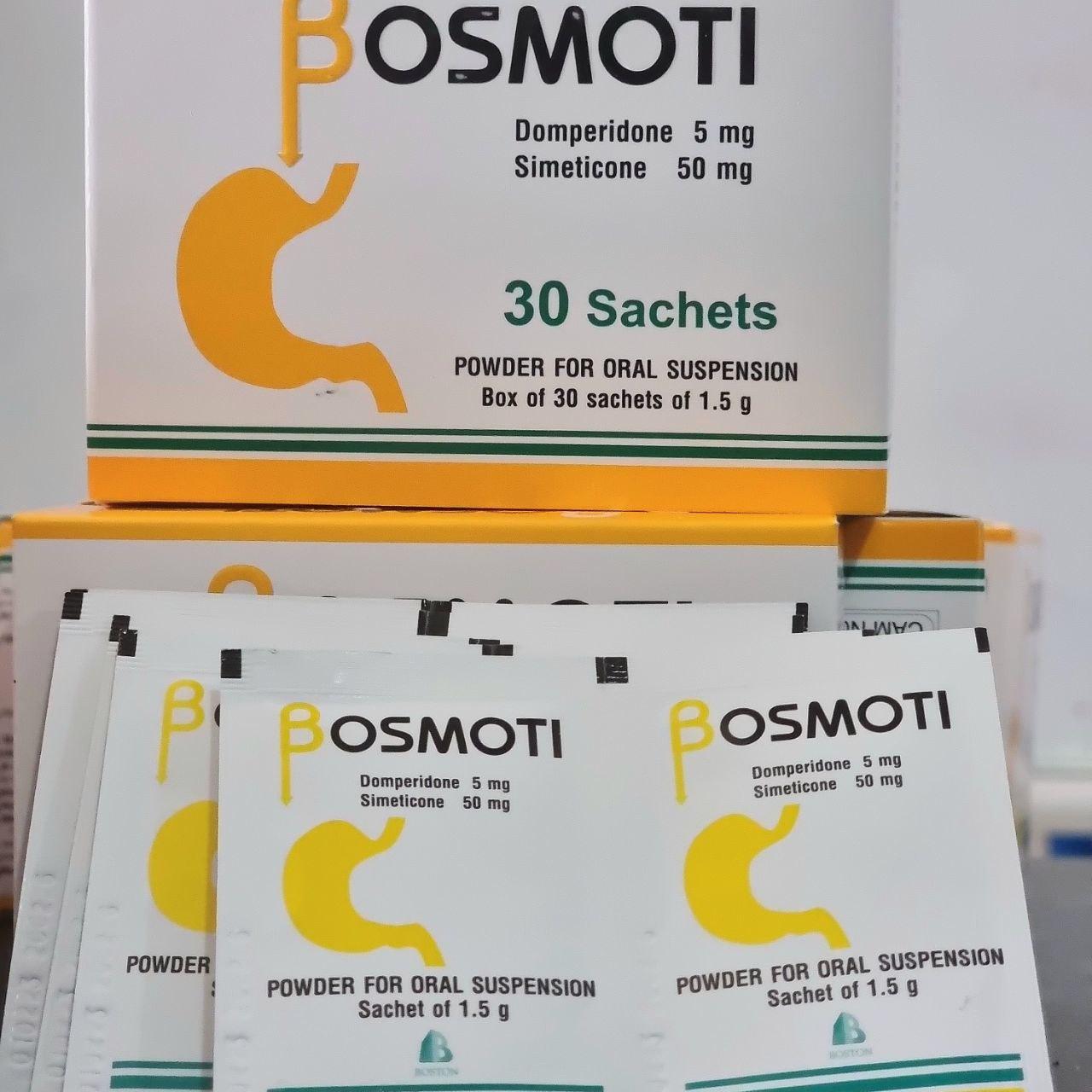 BOSMOTI (Domperidone5mg+Simeticone50mg) 30sac 02/2026