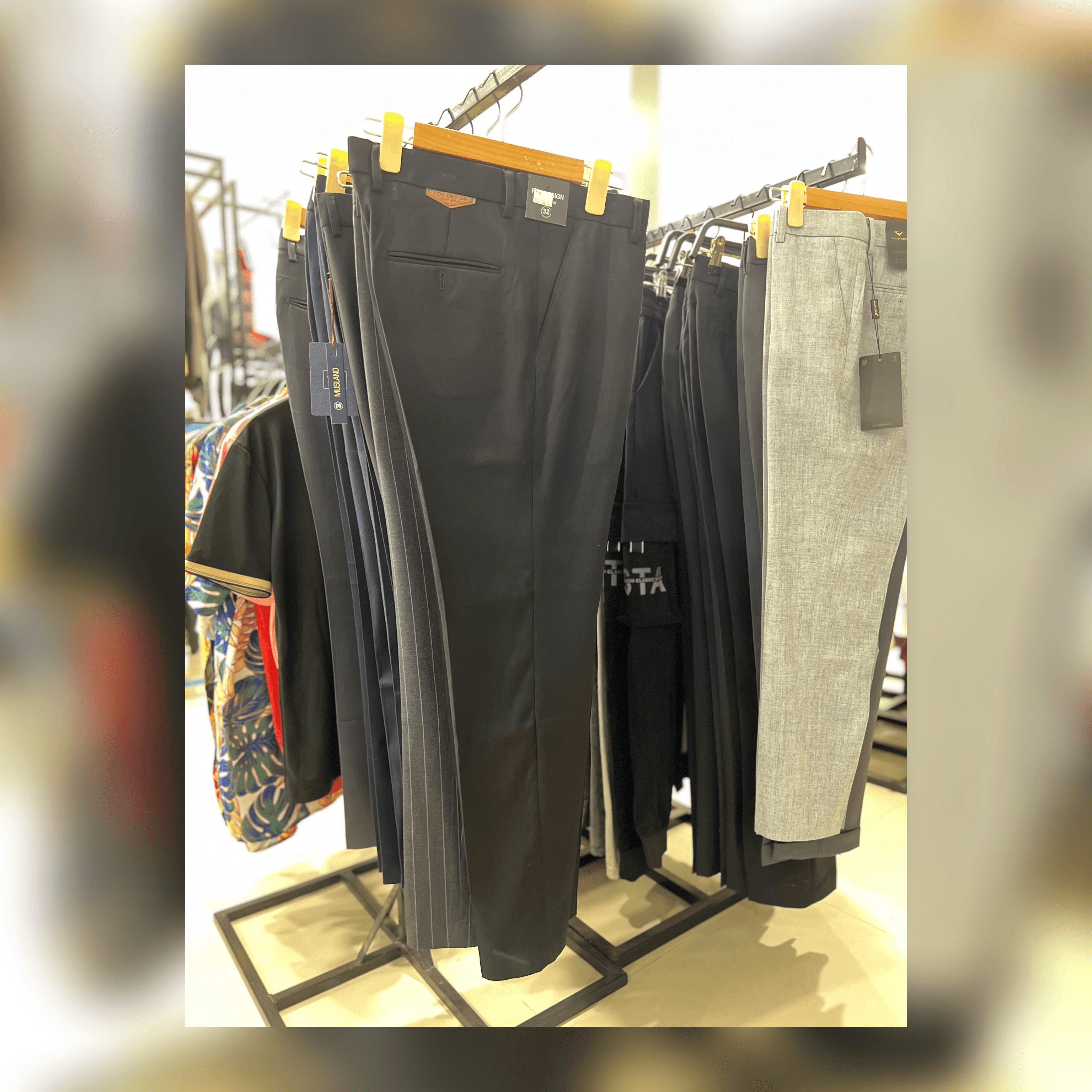 ខោប្រុសសាច់ក្រណាត់ ប្រភេទ slim fit (0071)
