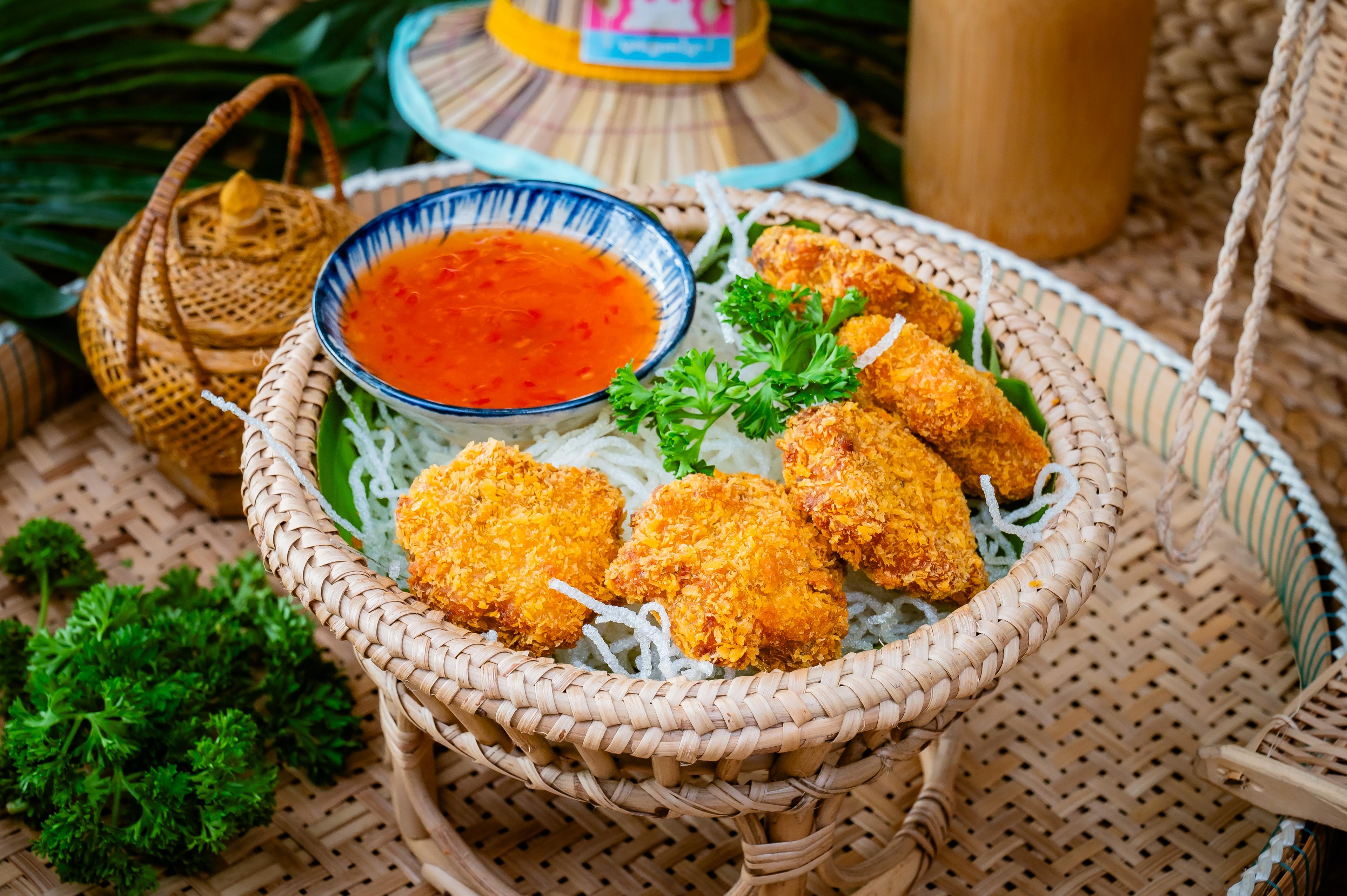 ប្រហិតបង្គាបំពង deep fried shrimp cake  炸虾饼