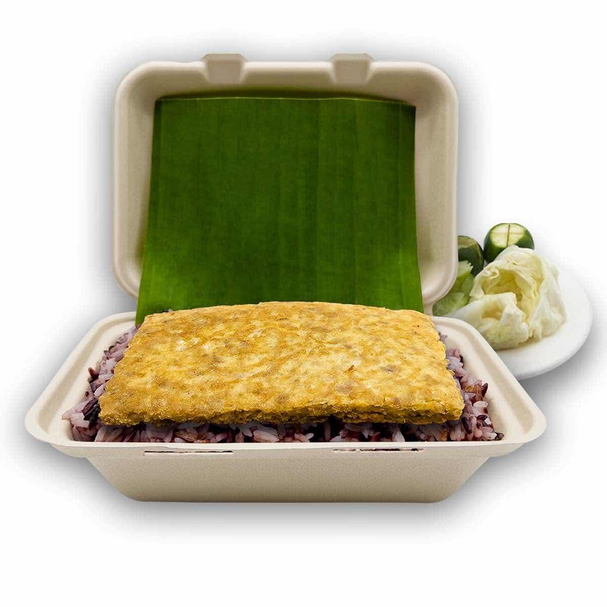 បាយសម្រូបពងទាត្រីប្រម៉ា (Brown Rice with Salted Fish and Egg)