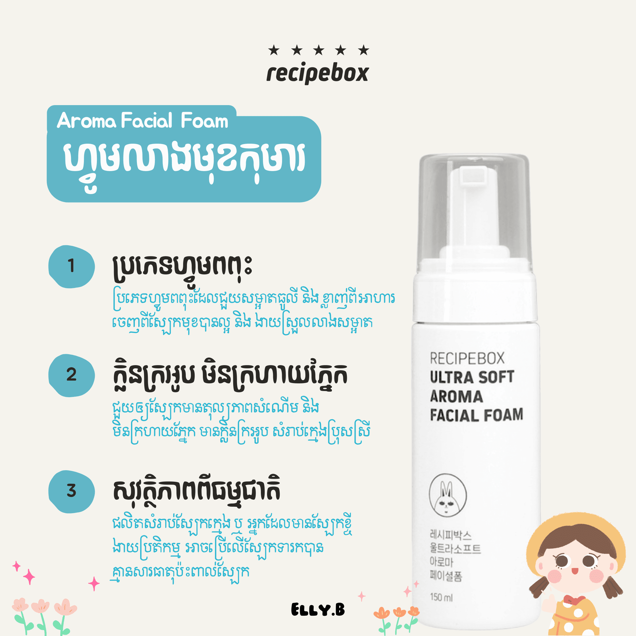 RecipeBox Aroma Facial Foam