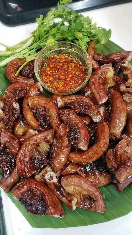 ពោះជ្រូក អាំងអំបិលម្ទេស