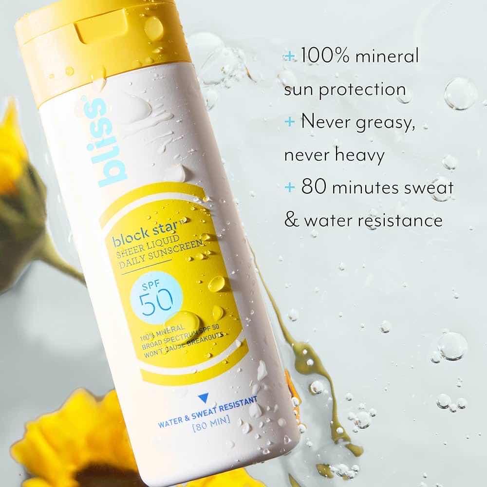 Bliss block star liquid sunscreen