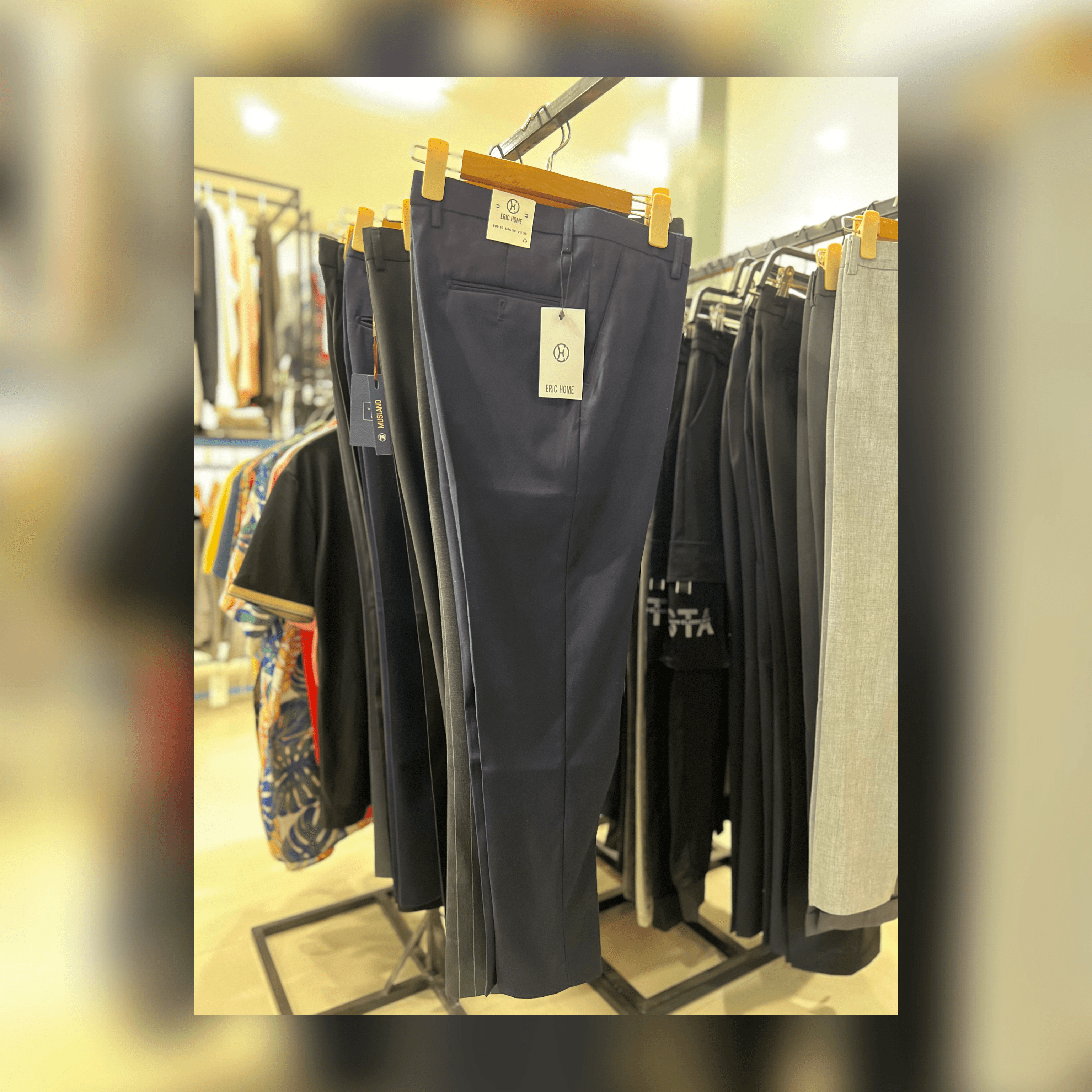 ខោប្រុសសាច់ក្រណាត់ slim fit Eric Home (0070)