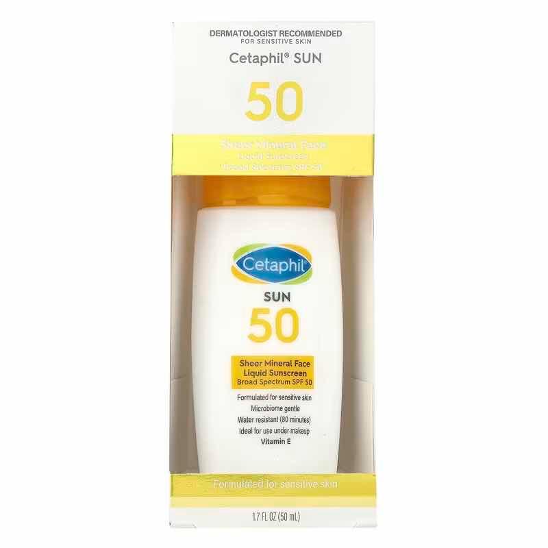 Cetaphil Sun 50 Sheer Mineral Face Liquid Sunscreen