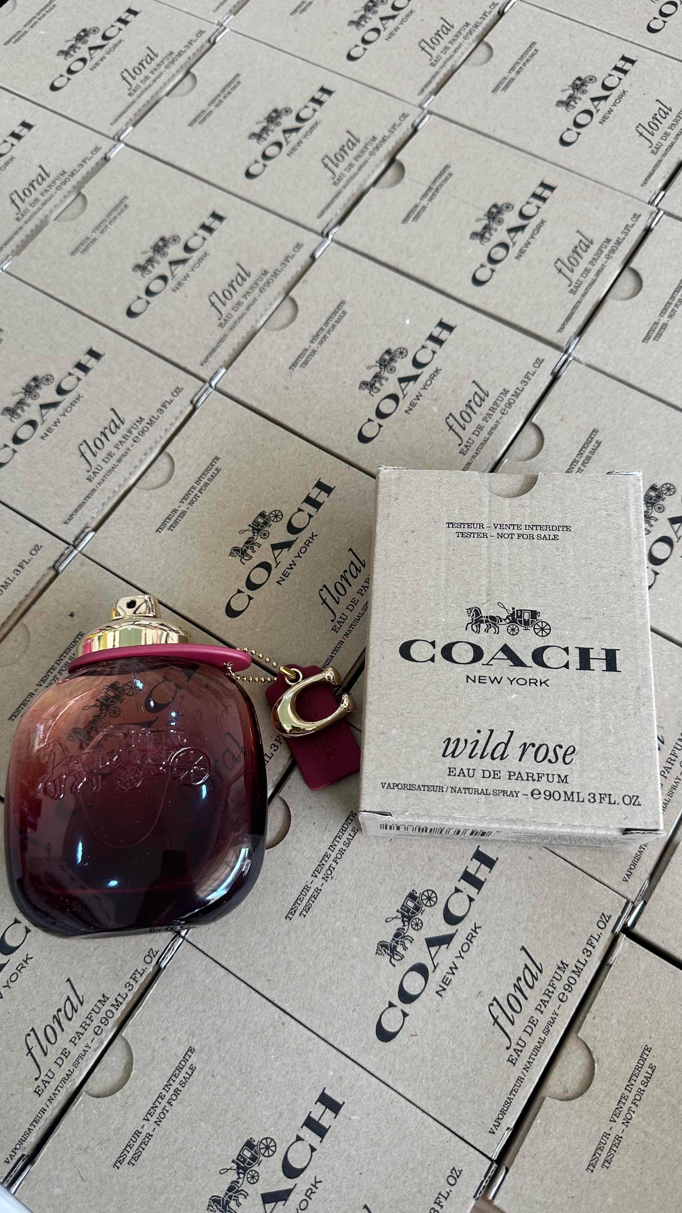 tester box coach wild rose 