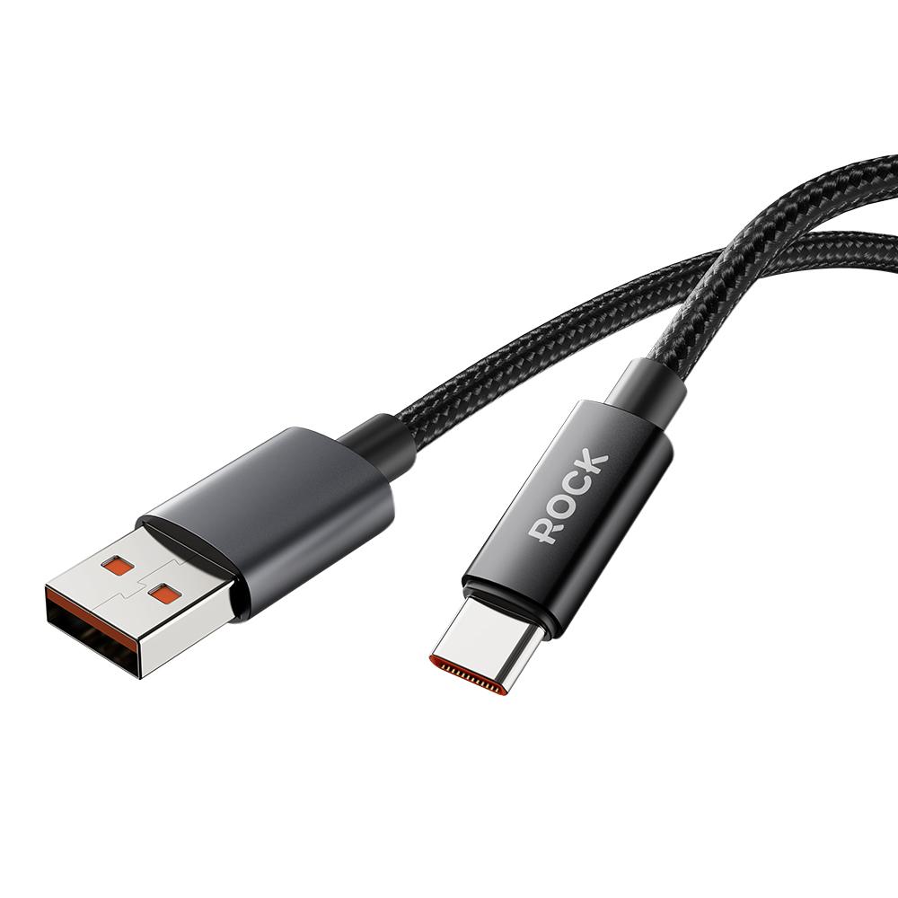ROCK Z28 USB to Type-C 5A Braided Charging Cable
