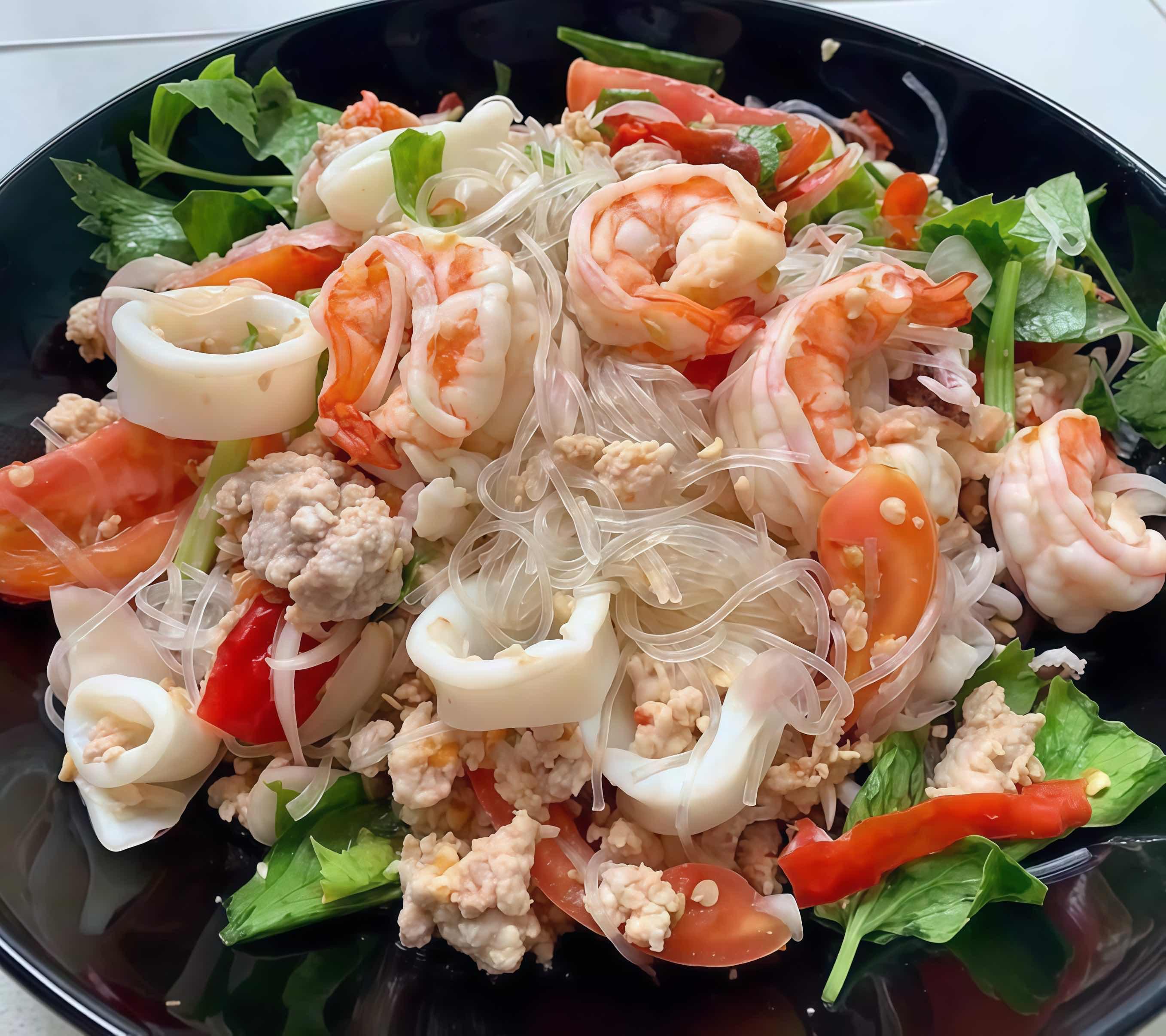 ញុំាមីសួ សាច់ចិញ្ច្រាំ គ្រឿងសមុទ្រ