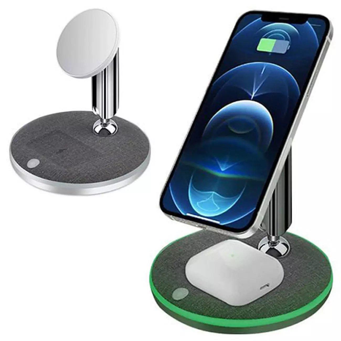 COTECI 2 IN 1 Magnetic Desktop Wireless Charger