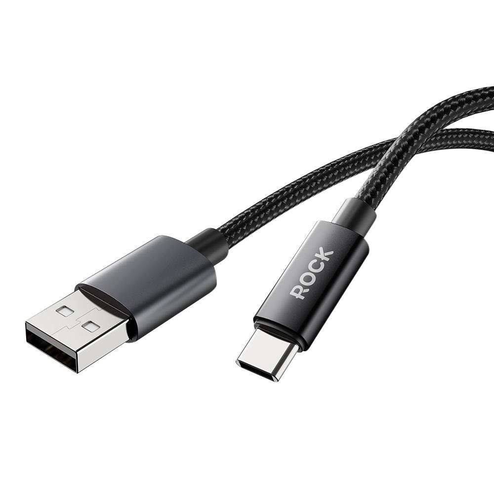 ROCK Z28 USB to Type-C 3A Braided Charging Cable
