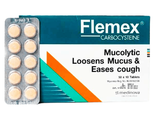 FLEMEX B/50x10 (Carbocysteine, Expired:05/27) ប្រអប់