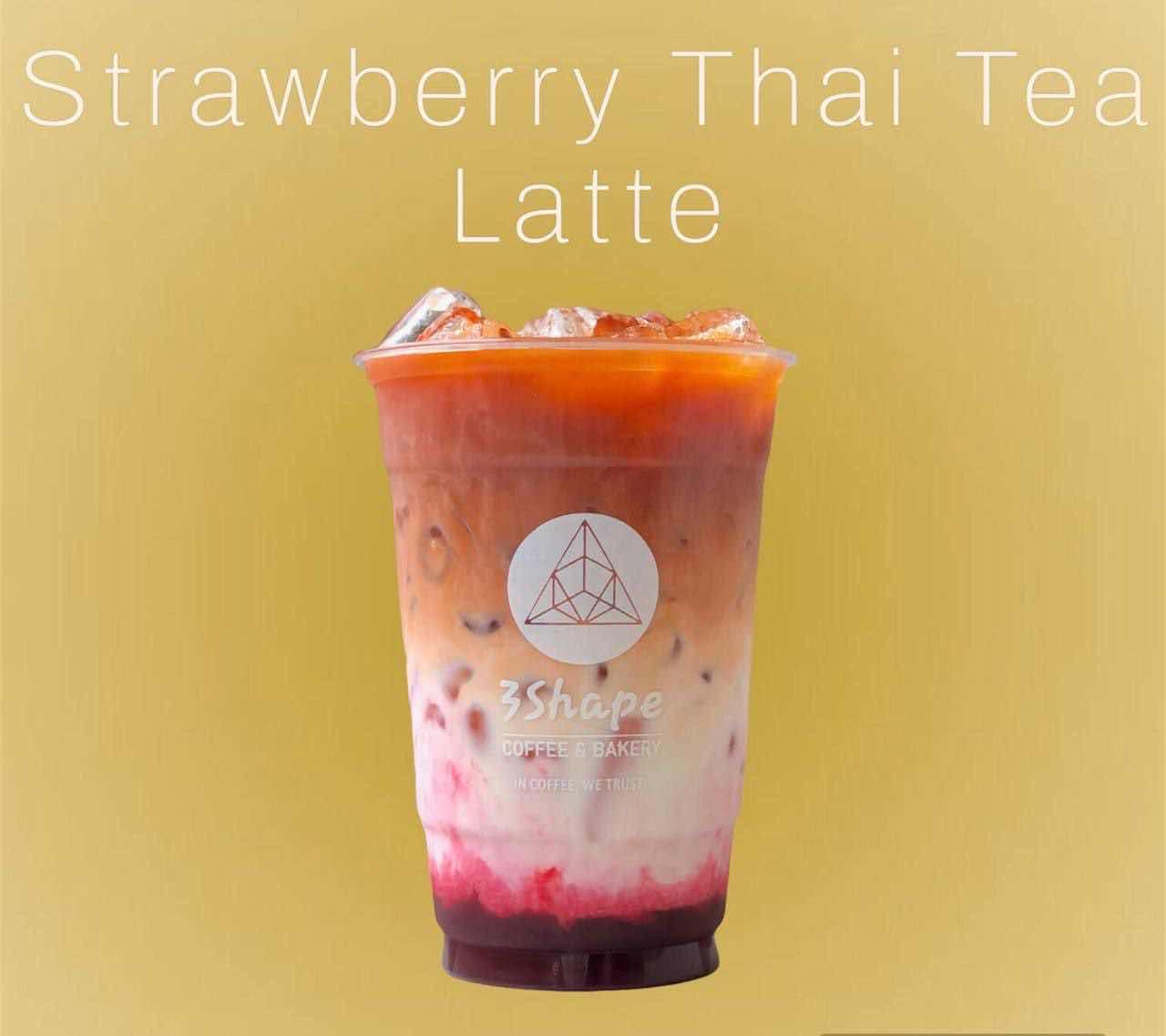Strawberry Thai Tea Latte
