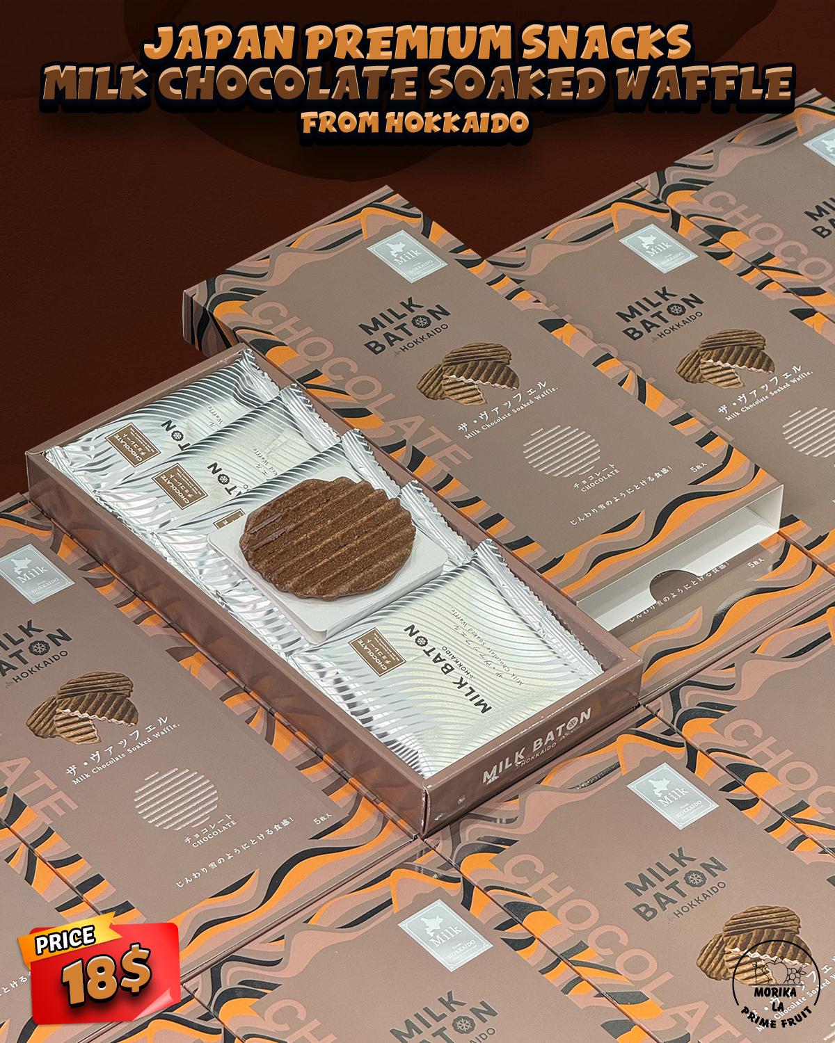 Japan Premium Snacks Milk Chocolate Soaked Waffles 🍫
