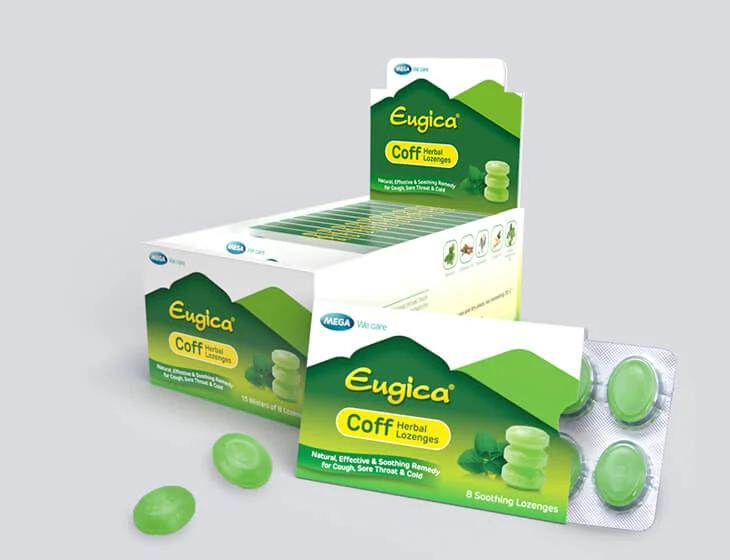 EUGICA COFF HERBAL LOZENGES 15X8 05/2025 ប្រអប់