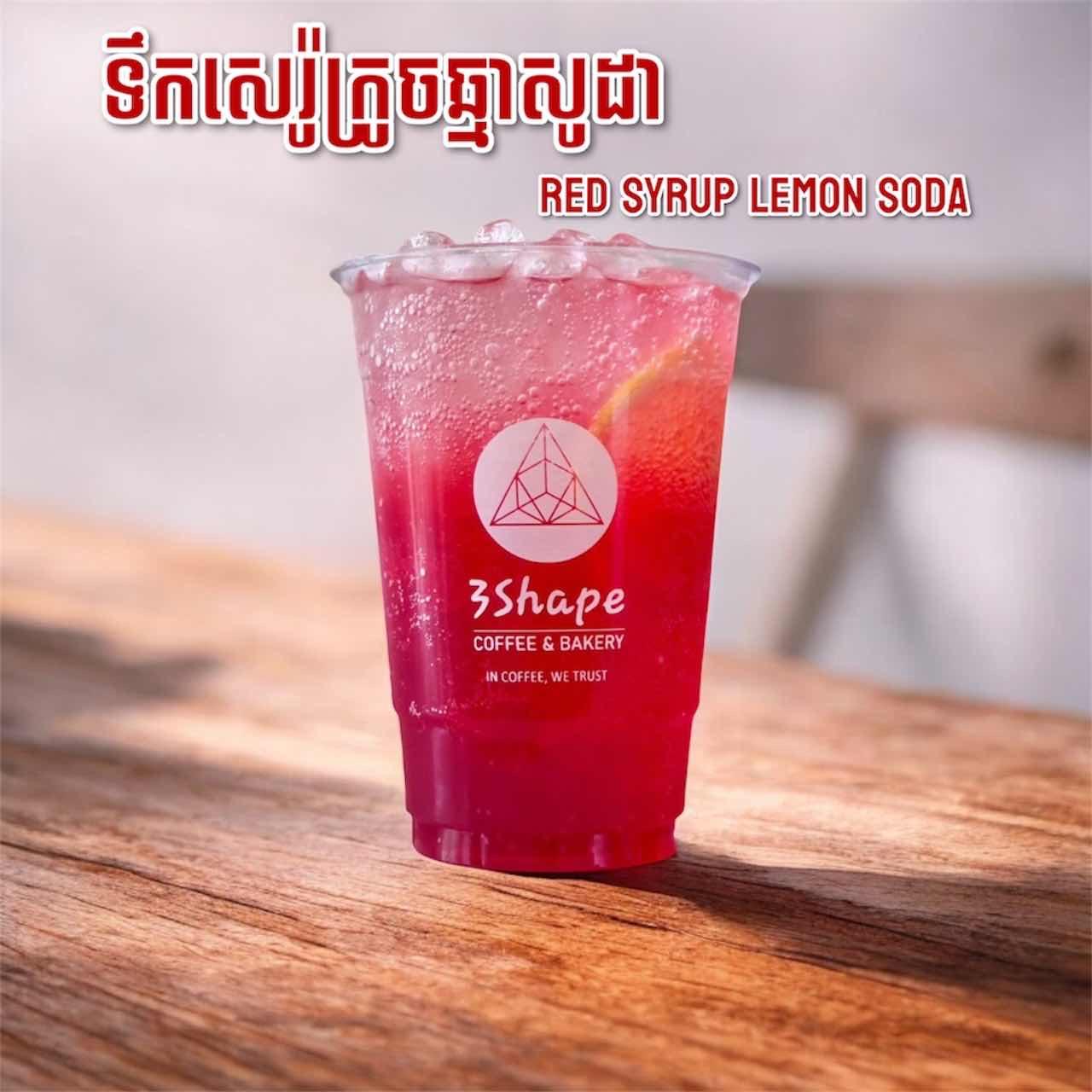 Red Syrup Lemon Soda