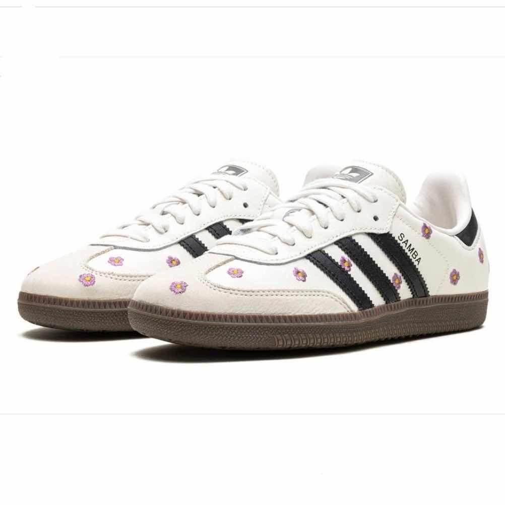 Adidas Samba White Floral