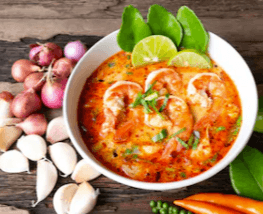 បង្គាតុំយ៉ាំ Tom Yam Prawn