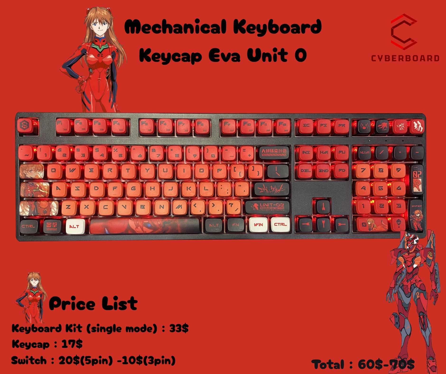 Set Keyboard 100% Eva unit 2