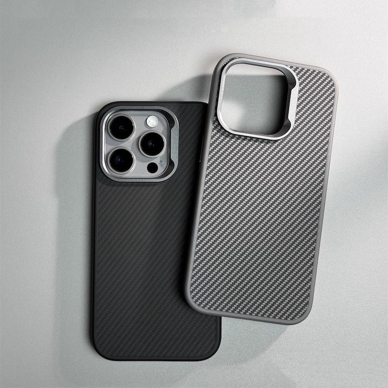 iPhone Carbon Fiber Case with Metal Camera Frame