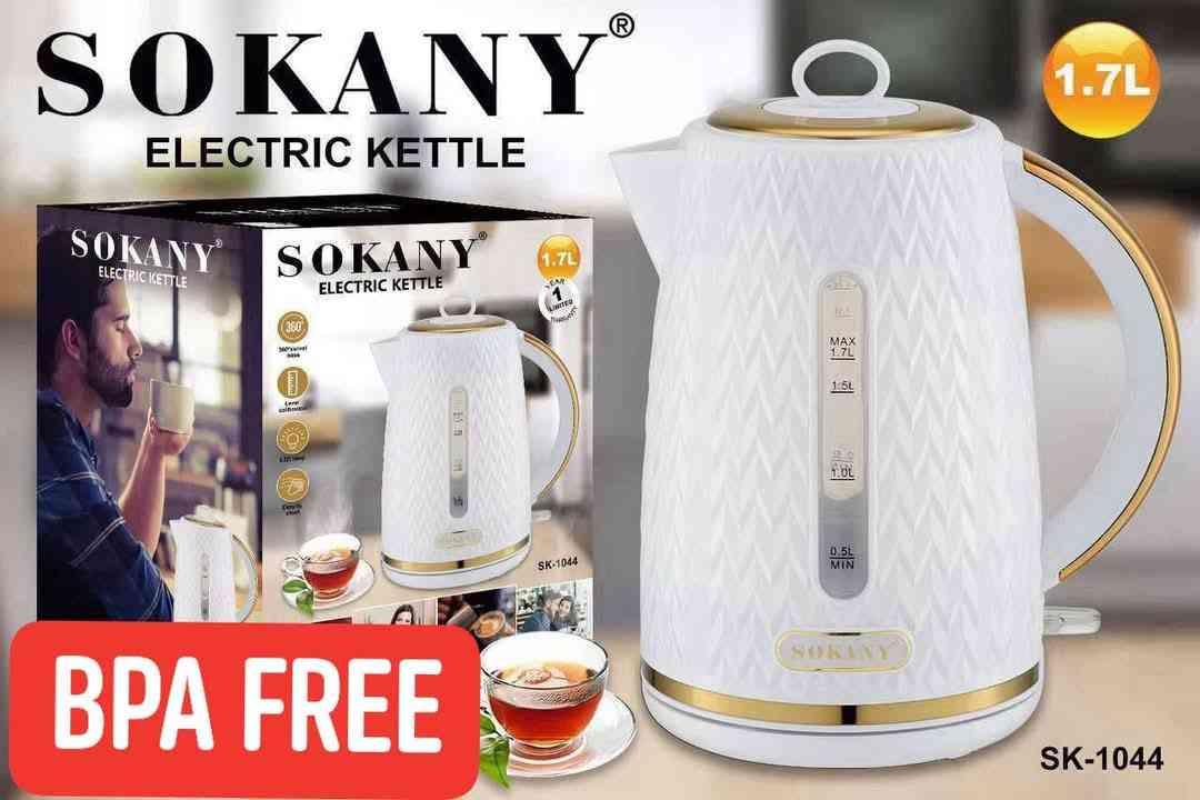 កំសៀវដាំទឹក SOKANY 1.7L ការពាររលាកដៃ BPA  Free