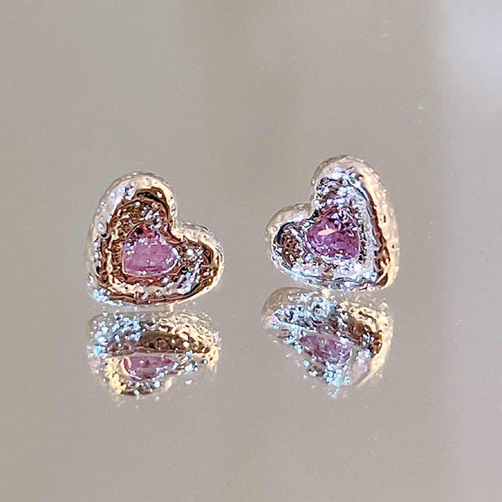 Heart Stud Earrings
