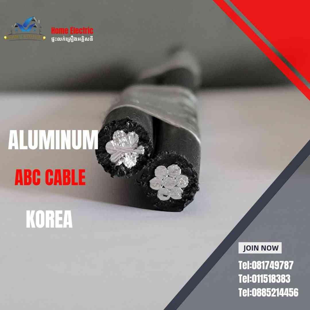 ខ្សែភ្លើងអាលុយមីញ៉ូម ABC 2x10 sq.mm