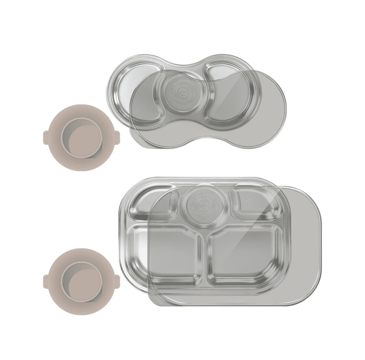 Grosmimi Stainless Food Tray - 2 Sizes 