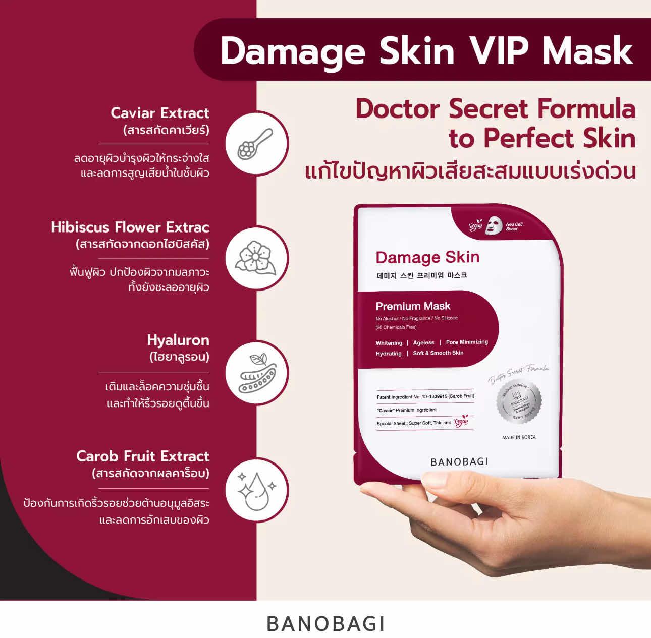 Damage Skin Permuim Mask