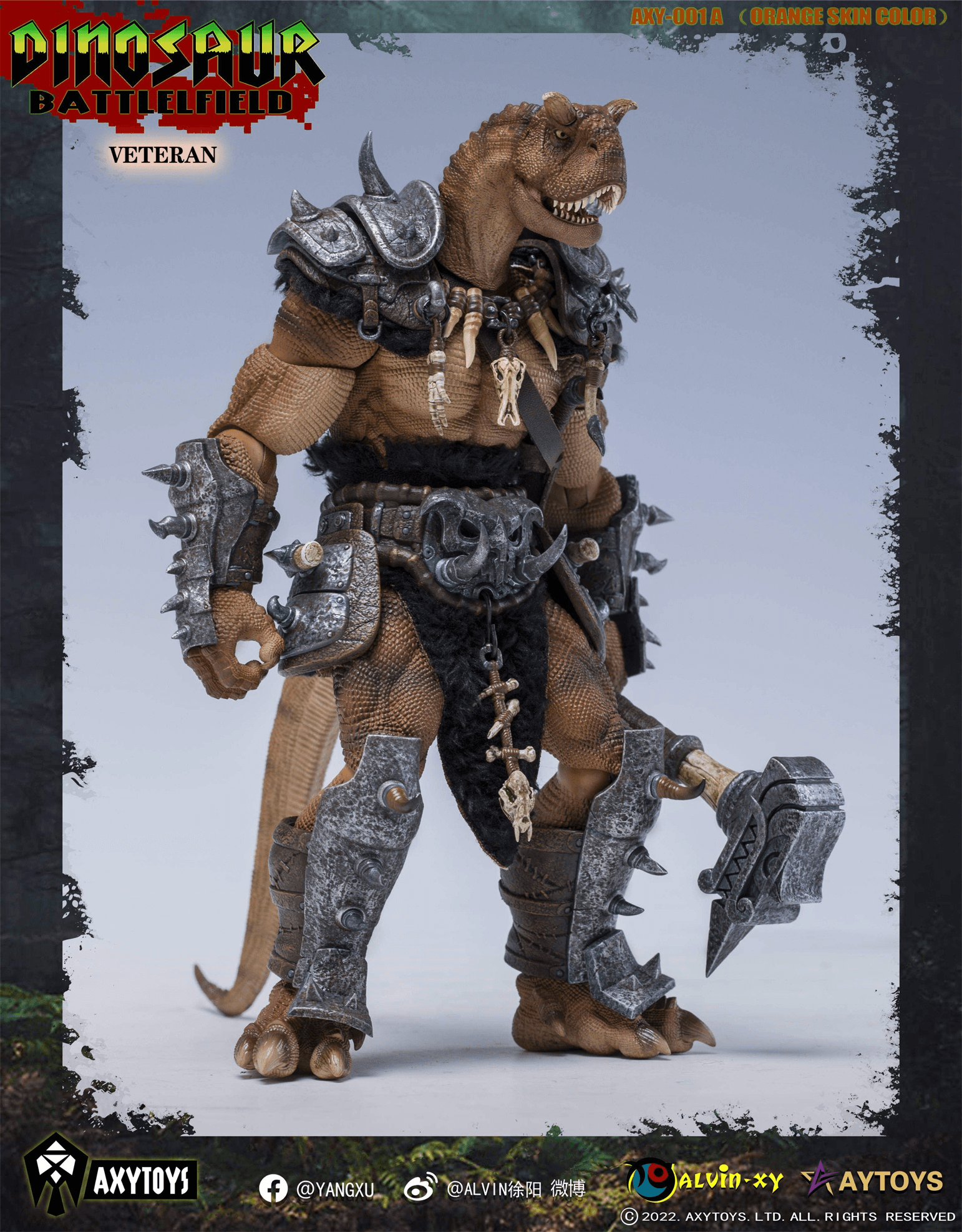 1/12 Dinosaur Battlefield AXY001A Veteran (Orange)