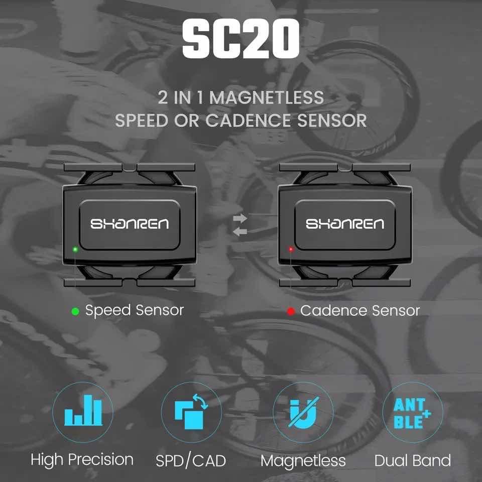 2-in-1 Sensor Speed/Cadence