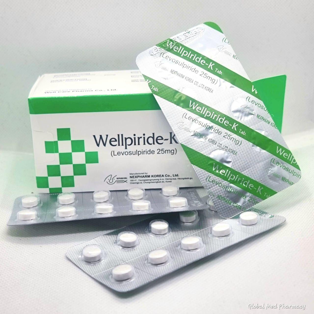 WELLPIRIDE-K (Levosulpiride 25, B/10x10) Expired:10/25 ប្រអប់