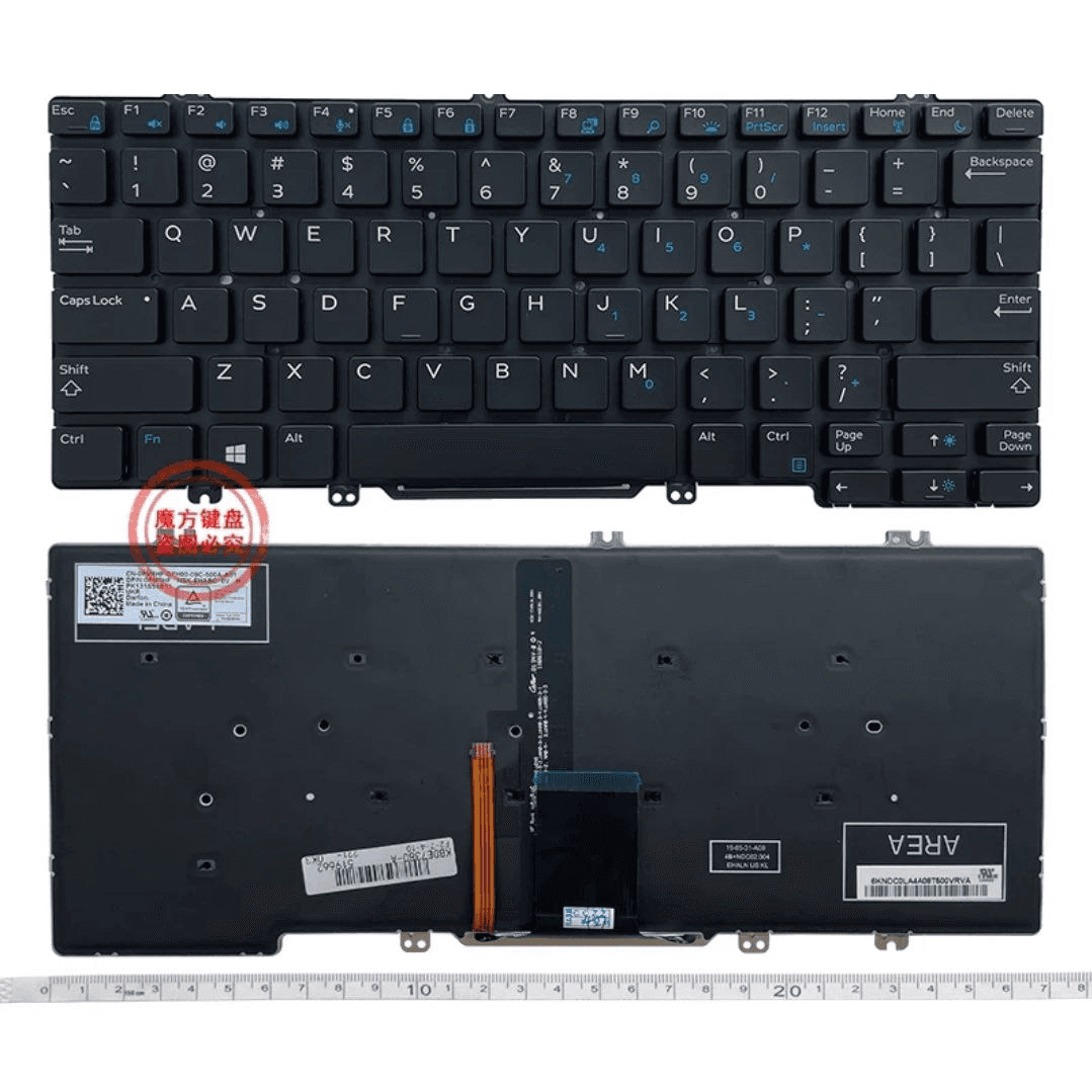 Keyboard Laptop Dell Latitude E5280 5290 5288 5289 7280 E7380 7389 7390 E7390 E7220 7290 E7290​ (Light)