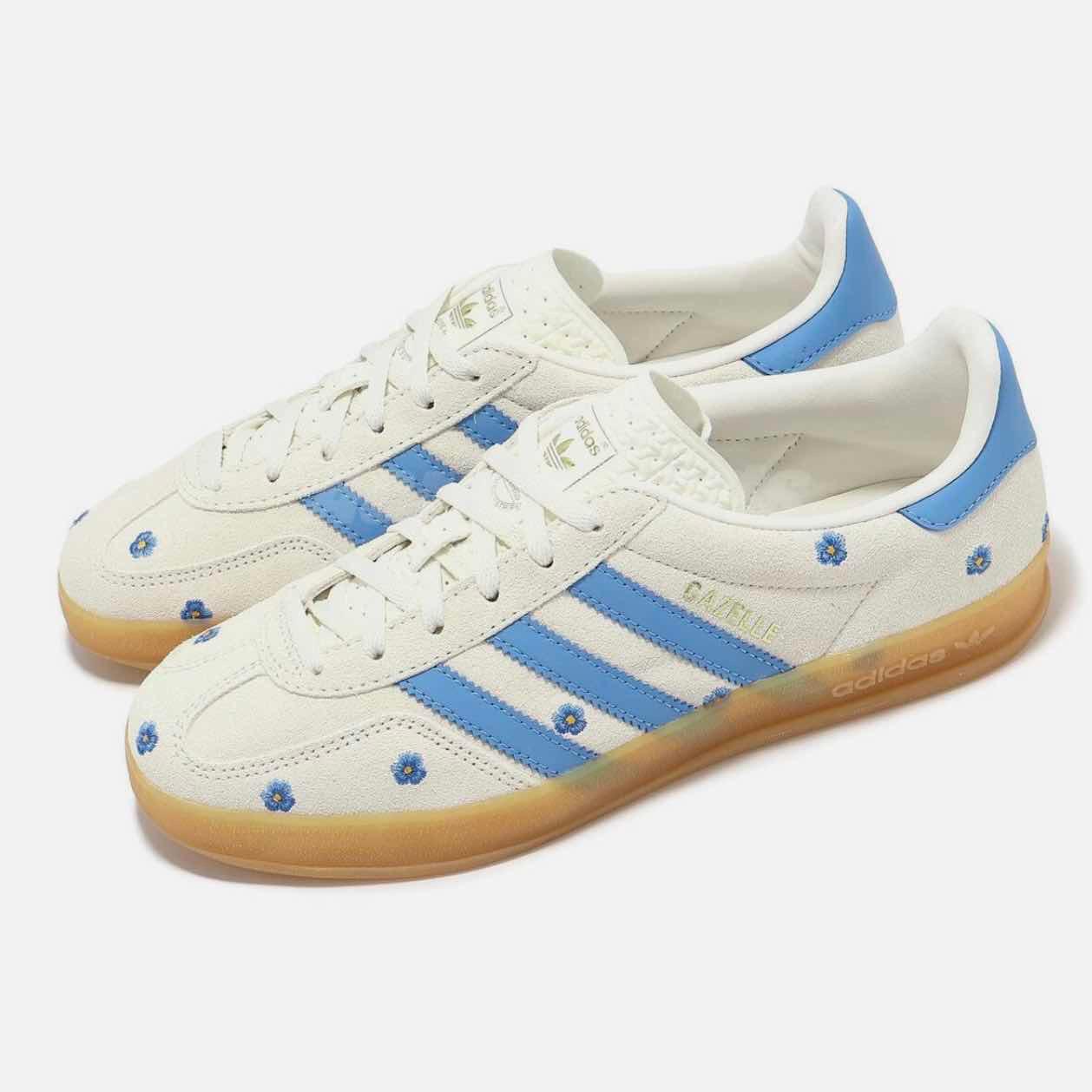 Adidas Gazelle indoor Light Blue Floral 