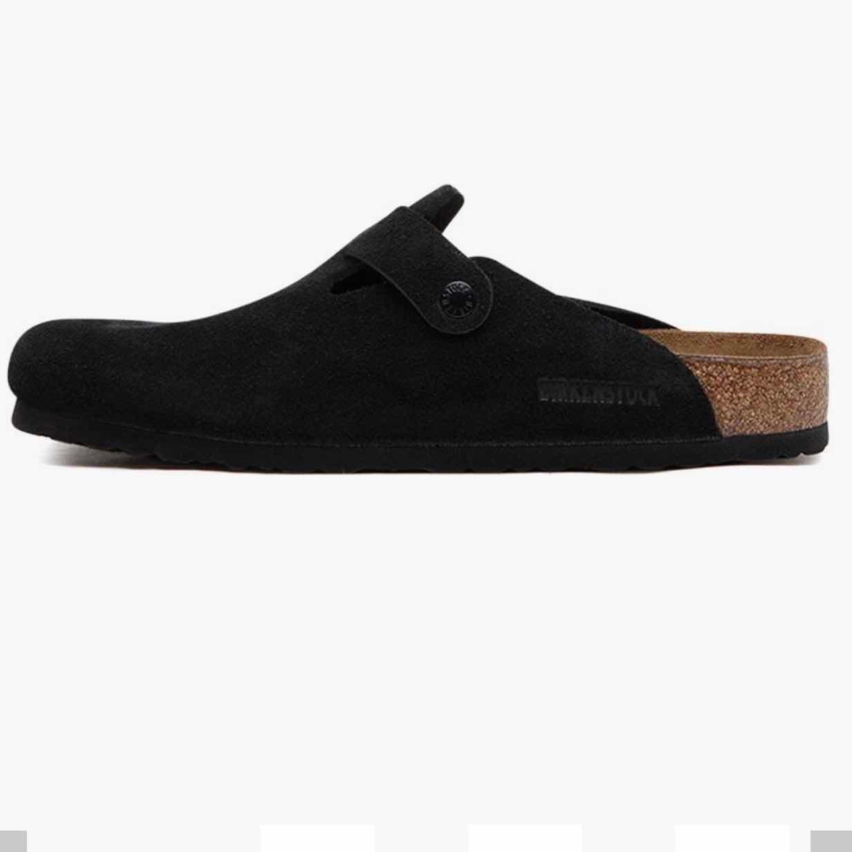 BIRKENSTOCK BOSTON SUEDE BLACK