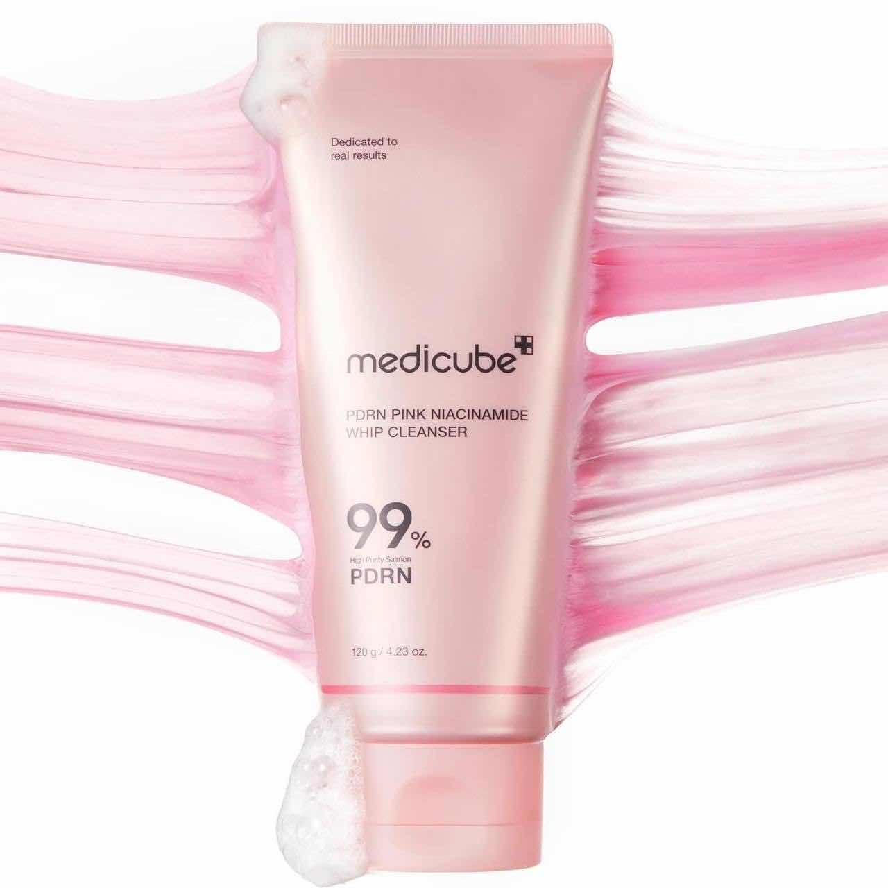 Medicube PDRN PINK Niacinamide WHIP Cleanser 120g 