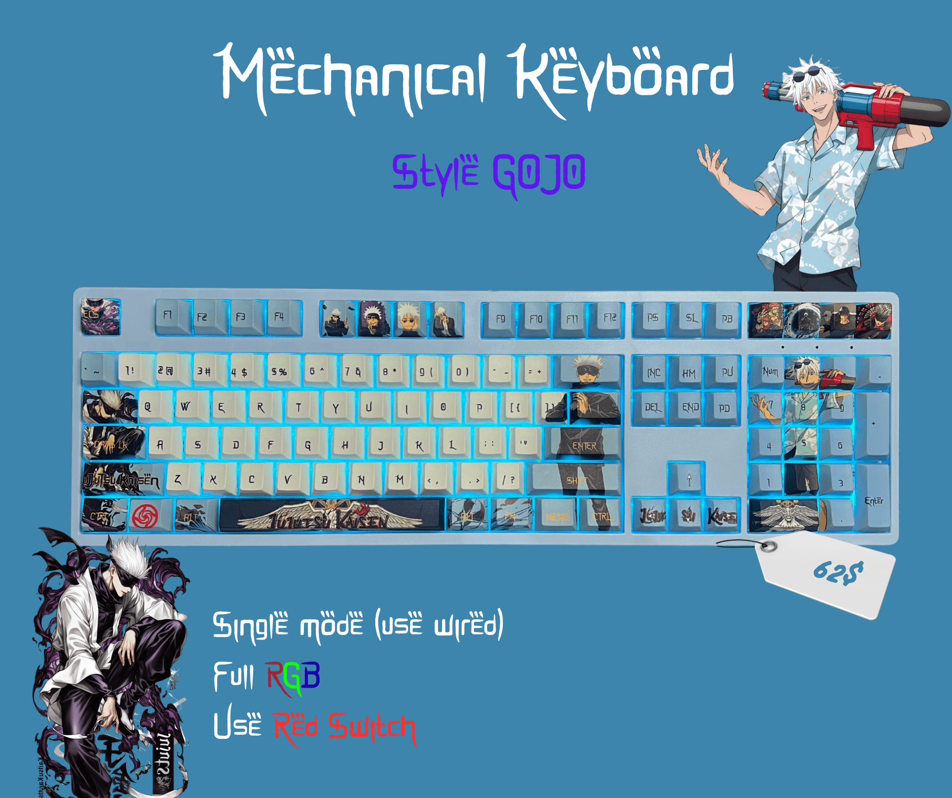 Set keyboard 100% with GOJO style❤️