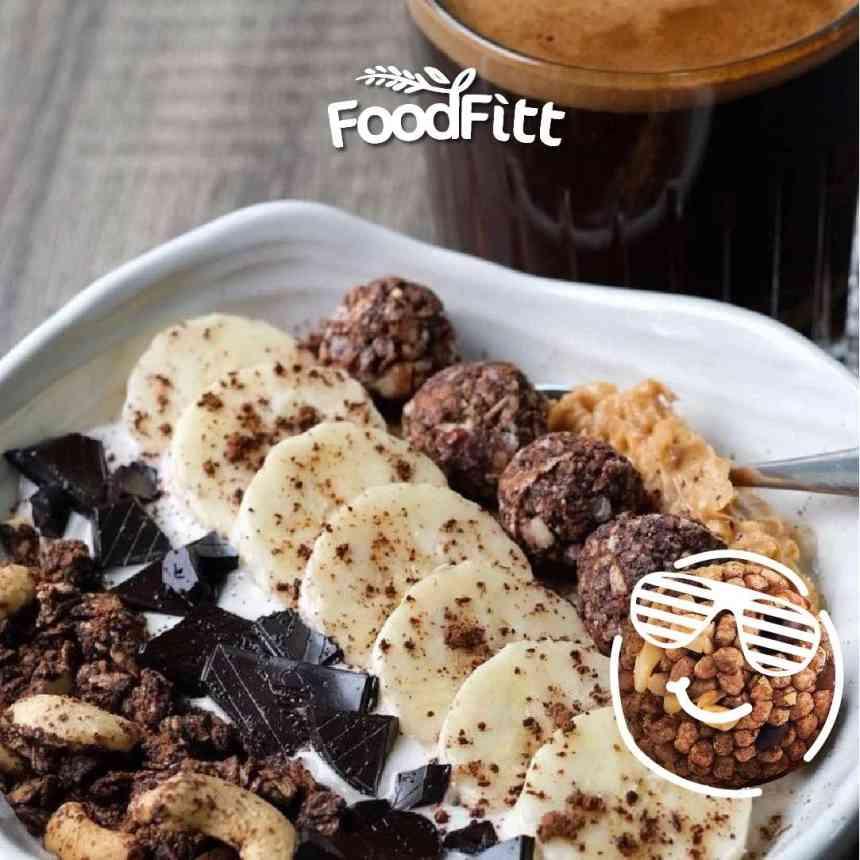 Granola ball banana choco1x3កញ្ចប់