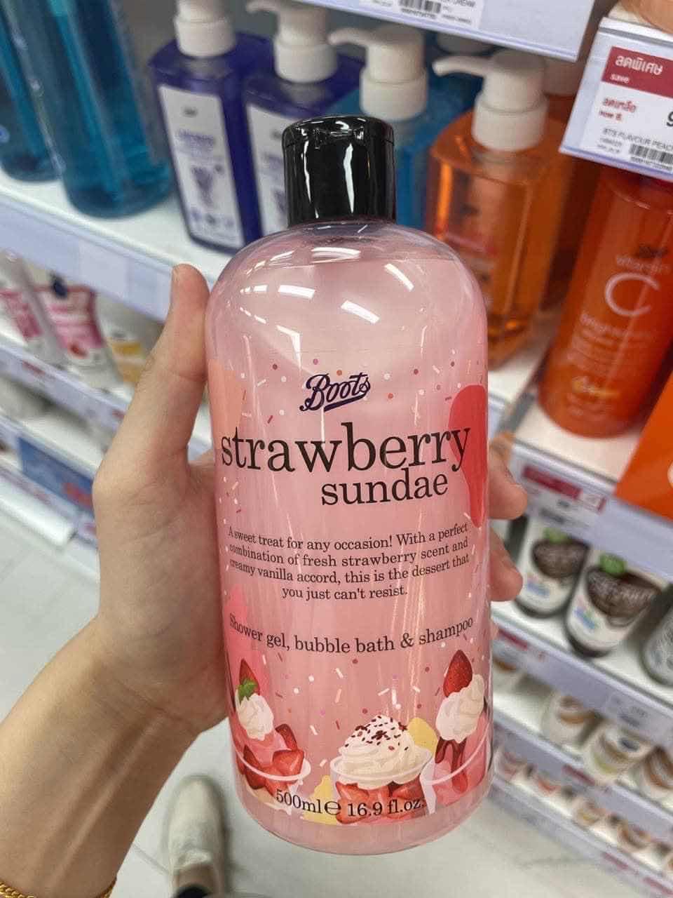 Boot Strawberry Sundae - Shower Gel