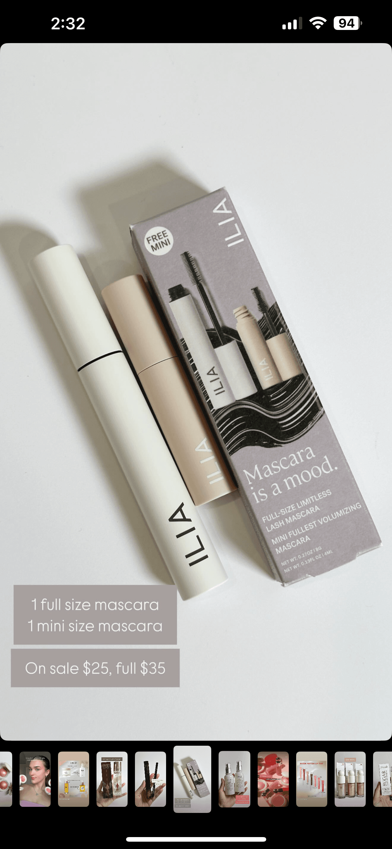 ILIA Mascara Gift Set 